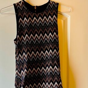 Karina Grimaldi Knit Midi Zigzag dress